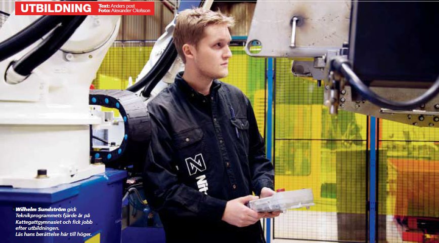 GYMNASIEINGENJÖRSUTBILDNING PÅ KATTEGATTGYMNASIET – EN SÄKER VÄG IN I ARBETSLIVET