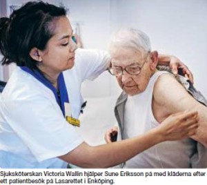 Sjuksköterskan Viktoria Wallin