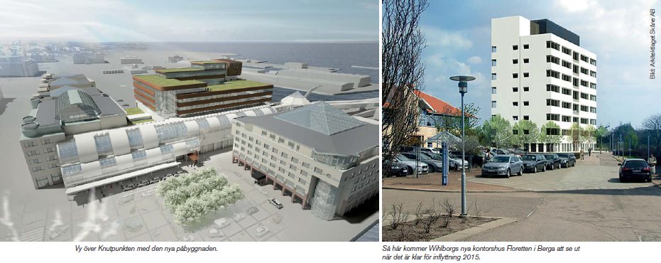 Berga och Knutpunkten får nya unika kontorshus i högsta miljöklass