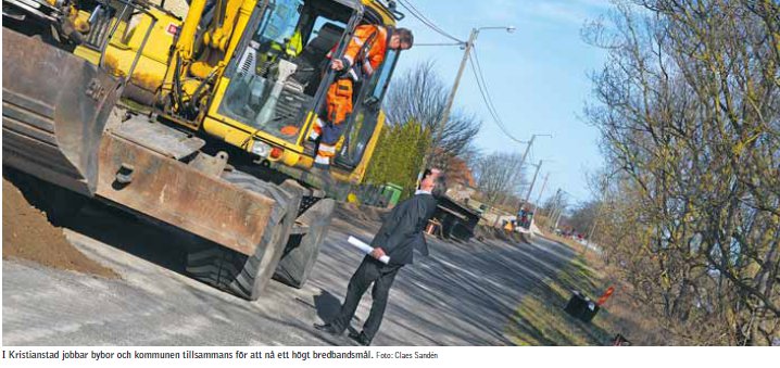 Kristianstad satsar stort på fi bernät till byarna