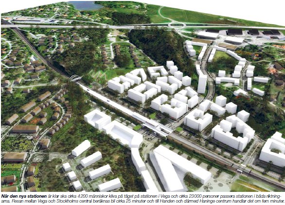 MODERNASTE PENDELTÅGSSTATIONEN INVIGS I VEGA