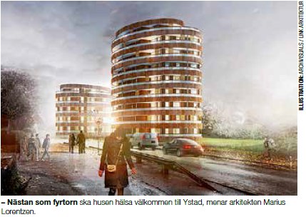 YSTADS ”FYRTORN” VISAR VÄGEN