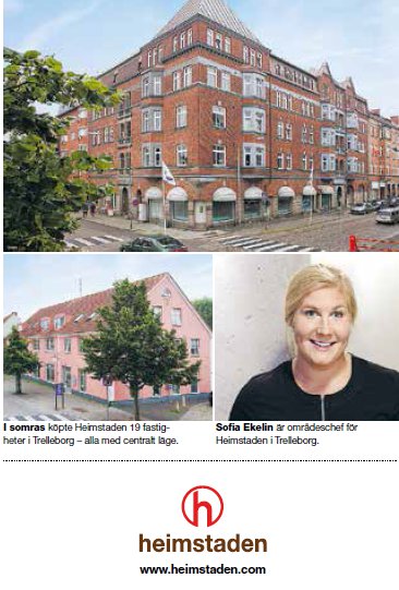 Vill du hyra lägenhet centralt i Trelleborg? – ta kontakt med Heimstaden