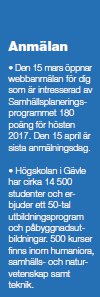 Anmälan högskolan Gävle