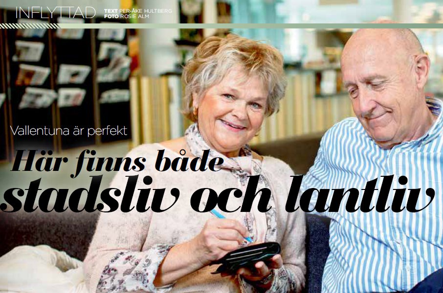 Vallentuna är perfekt Här finns både stadsliv och lantliv