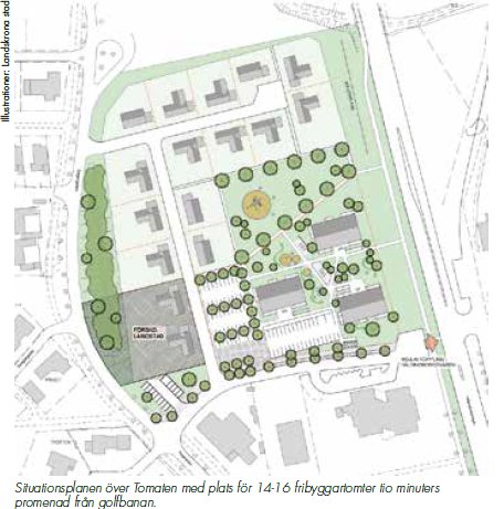 … dessutom plan för 16 fribyggartomter