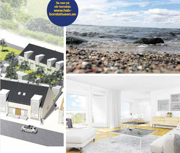 DRÖMBOENDE I BORSTAHUSEN 54 arkitektritade bostäder 200 meter från havet och stranden
