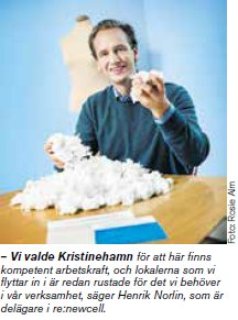 Gamla kläder blir fibrer till nya textilier i Kristinehamn