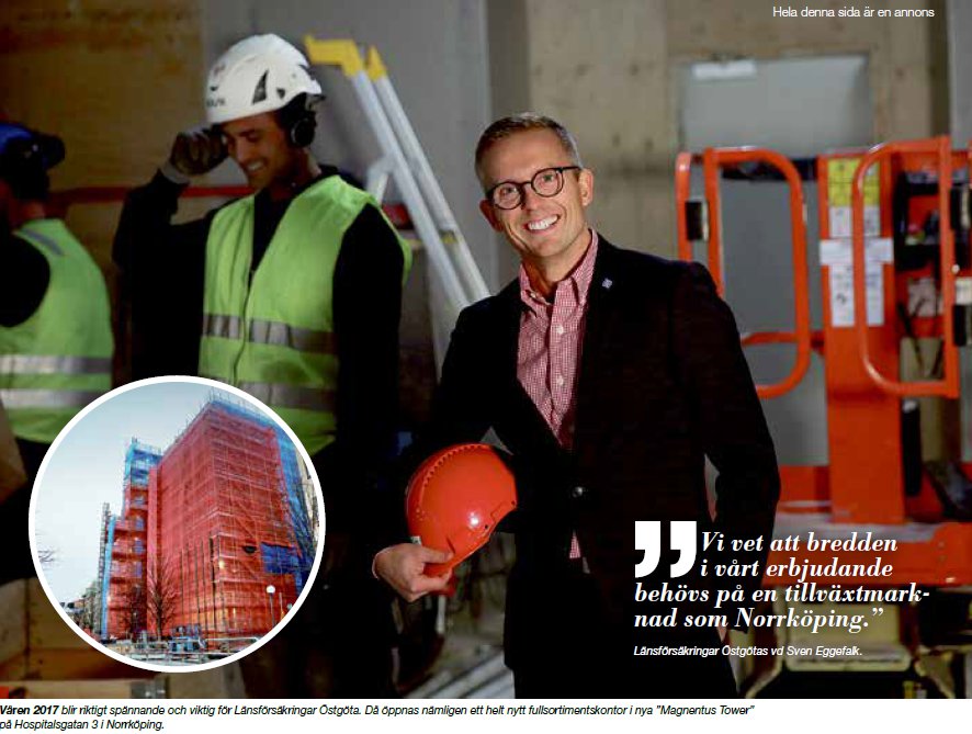 VI VILL BIDRA TILL NORRKÖPINGS FORTSATTA UTVECKLING OCH TILLVÄXT