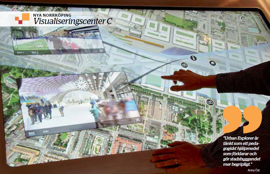 Unika Urban Vision Digital teknik i världsklass visar framtidens stad