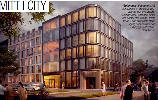 Nytt kvarter växer fram MITT I CITY