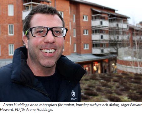 Näringsliv och kommun har gemensamt mål i Arena Huddinge