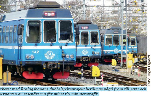 Roslagsbanan är ryggraden för kollektivtrafiken till och från Täby