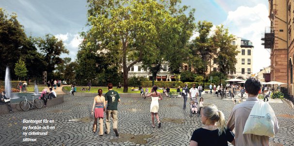 Grandios inramning av Bantorget