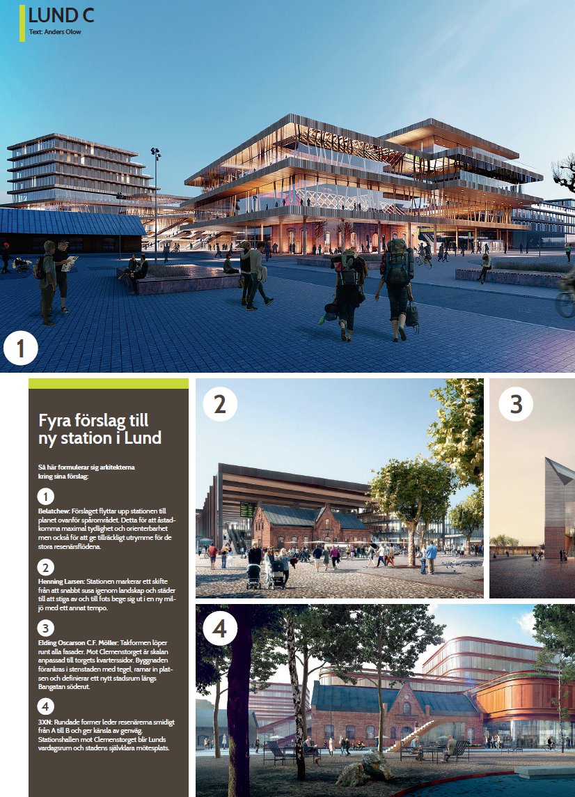 Lunds nya Station utformas för framtiden