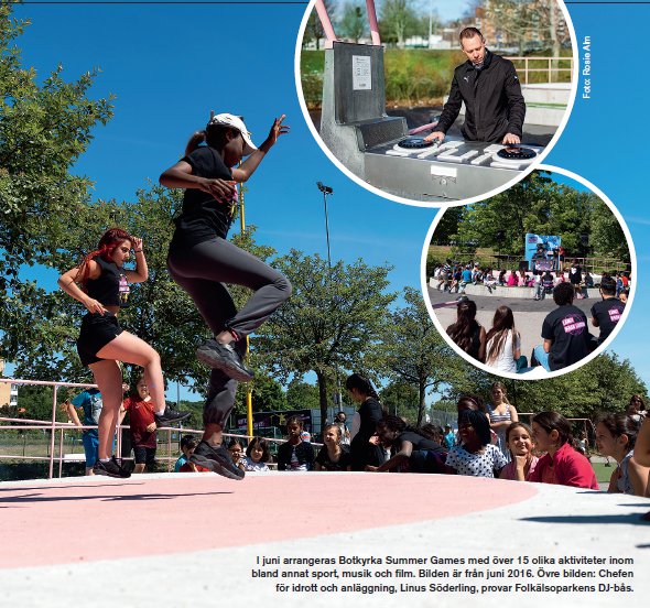 Tjejerna i Alby fick utforma folkhälsoparken