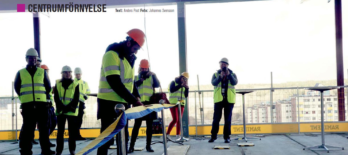 Nya Fittja centrum lyfter i fem etapper