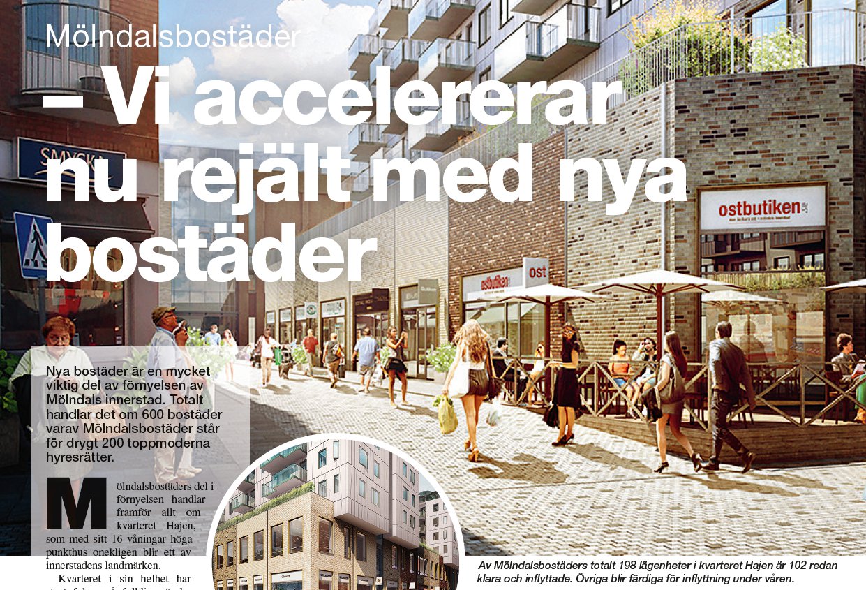 Mölndalsbostäder – Vi accelererar nu rejält med nya bostäder