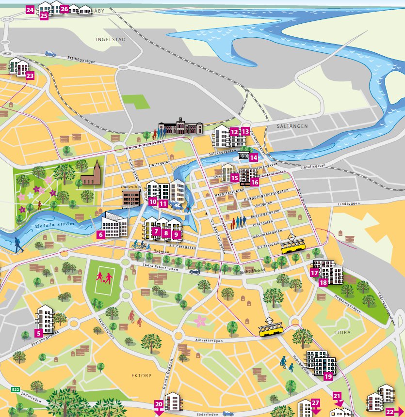 Nya stadsmiljöer Ett urval av pågående och planerade projekt i Norrköping