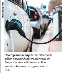 Kommunen förbereder för ökning av elbilar- plan för laddplatser tas fram