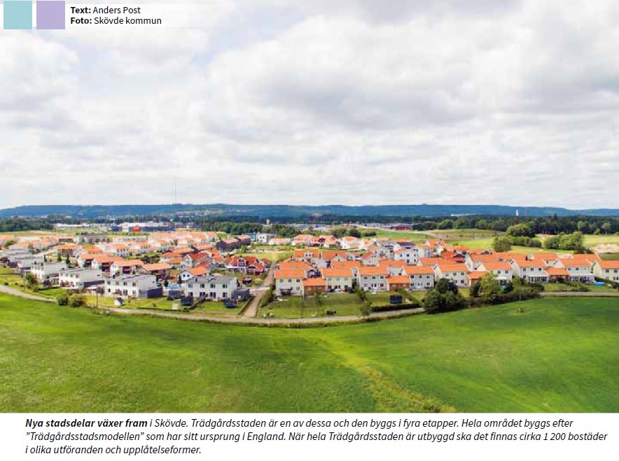 Trädgårdsstaden byggs för alla olika skeenden i livet