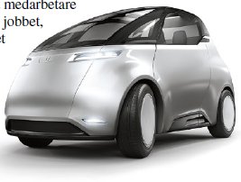 Framtidsbil för pendlare