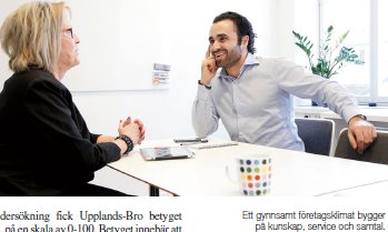 UPPLANDS-BRO BÄST PÅ SERVICE TILL FÖRETAG