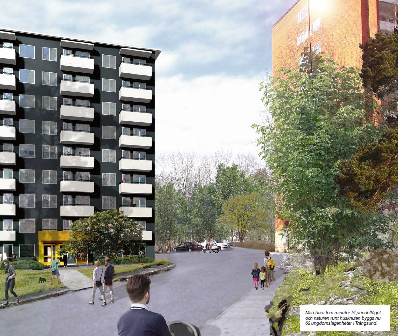 Fler bostäder för unga i Trångsund