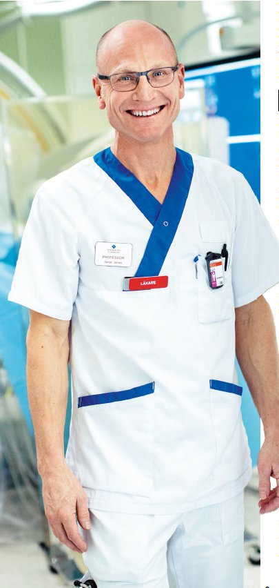 Forskaren och hjärtläkaren Stefan James ”Varje patient är en källa till ny kunskap”