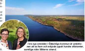 Ödeshög erbjuder drömboende vid Vättern– Byggklara villatomter i natursköna omgivningar