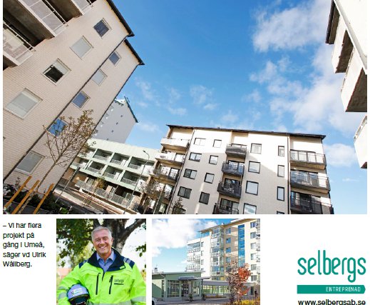 Selbergs Entreprenad är med när Umeå Växer