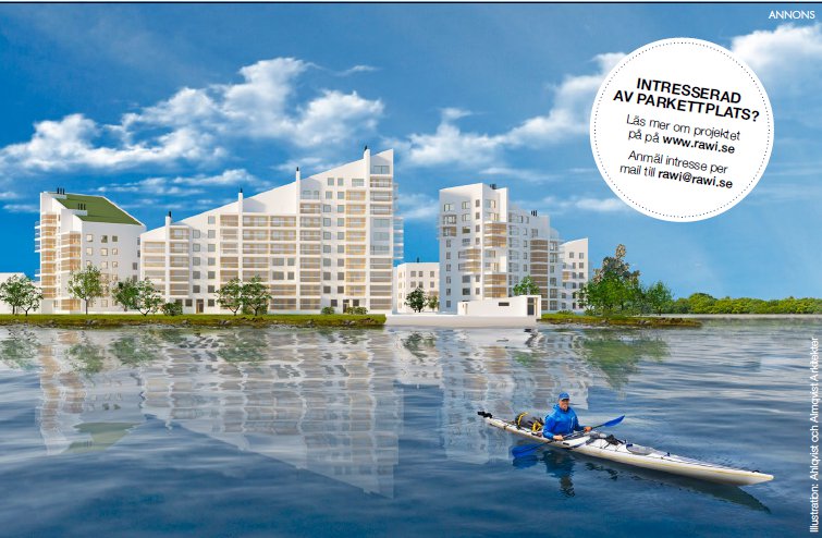270 lägenheter på parkett vid Skurholmsfjärden