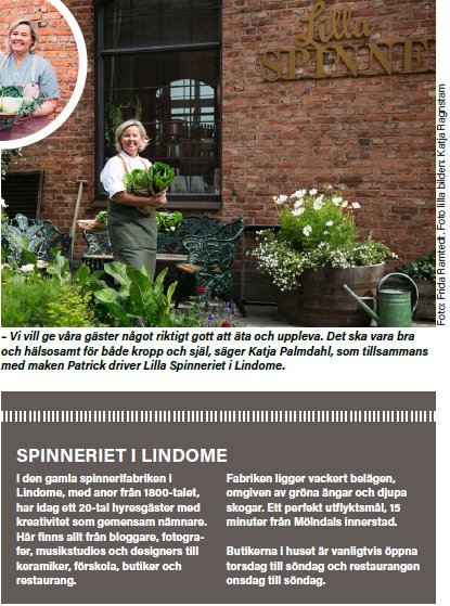 Lilla Spinneriet En liten matpärla i Lindome