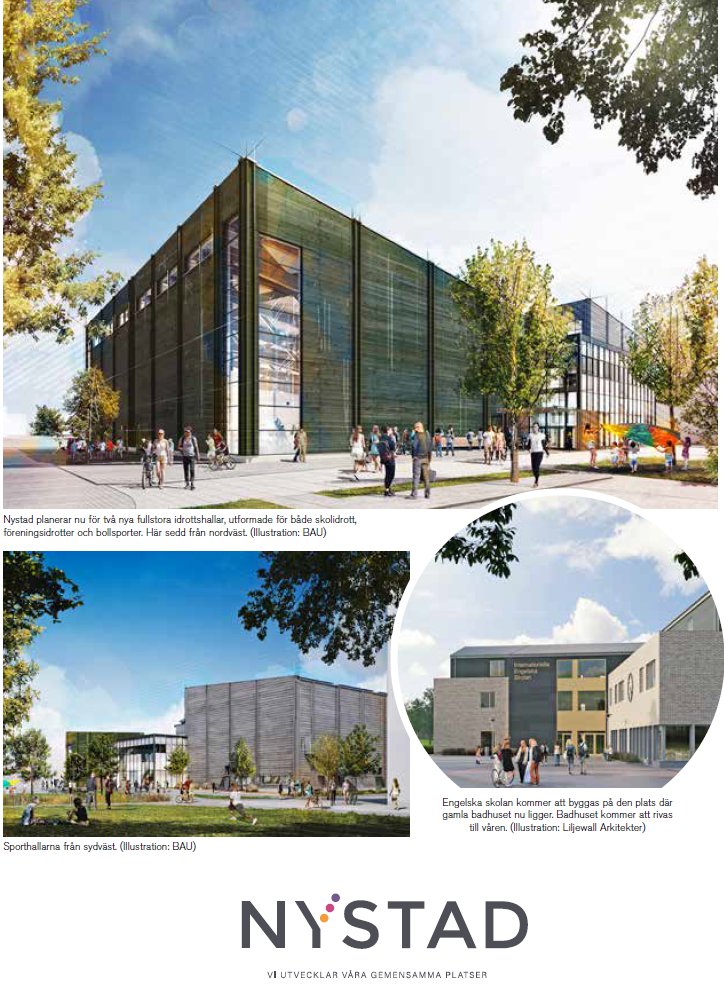 Ny skola och nya idrottshallar i Kungsbacka