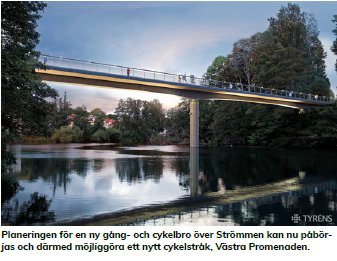 Planer på nytt cykelstråk – Västra Promenaden