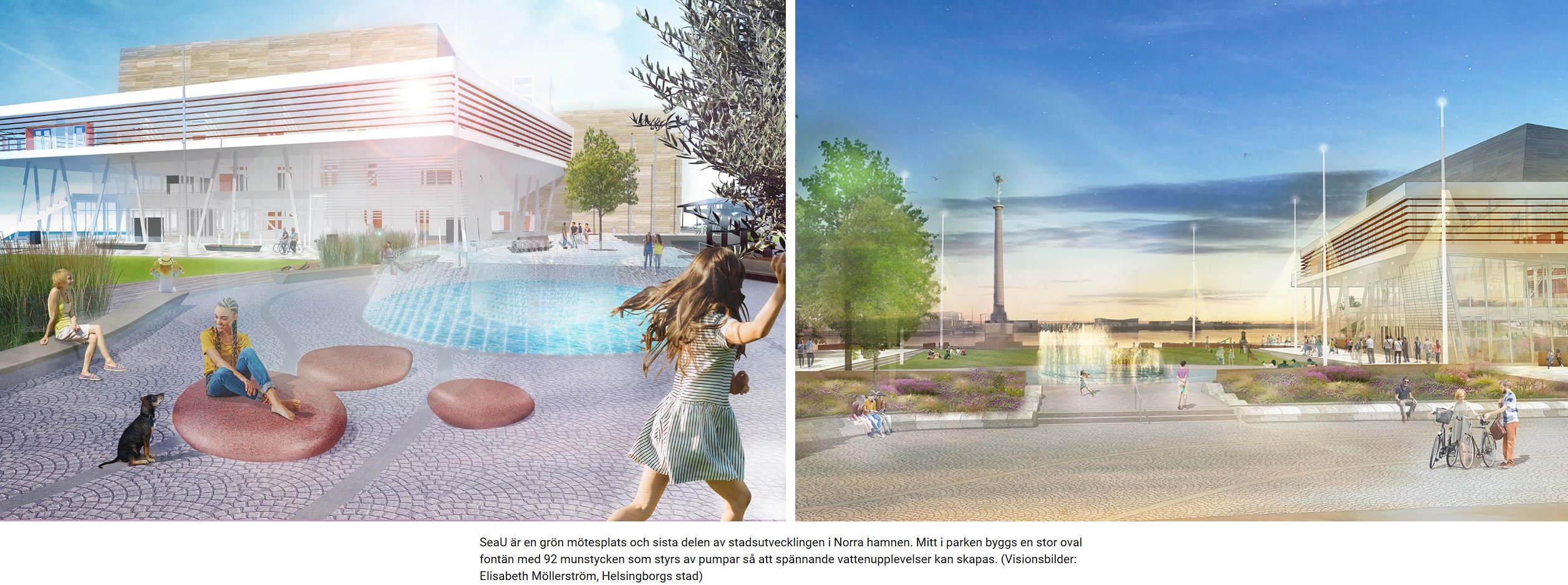 En ny park och plats vid havet