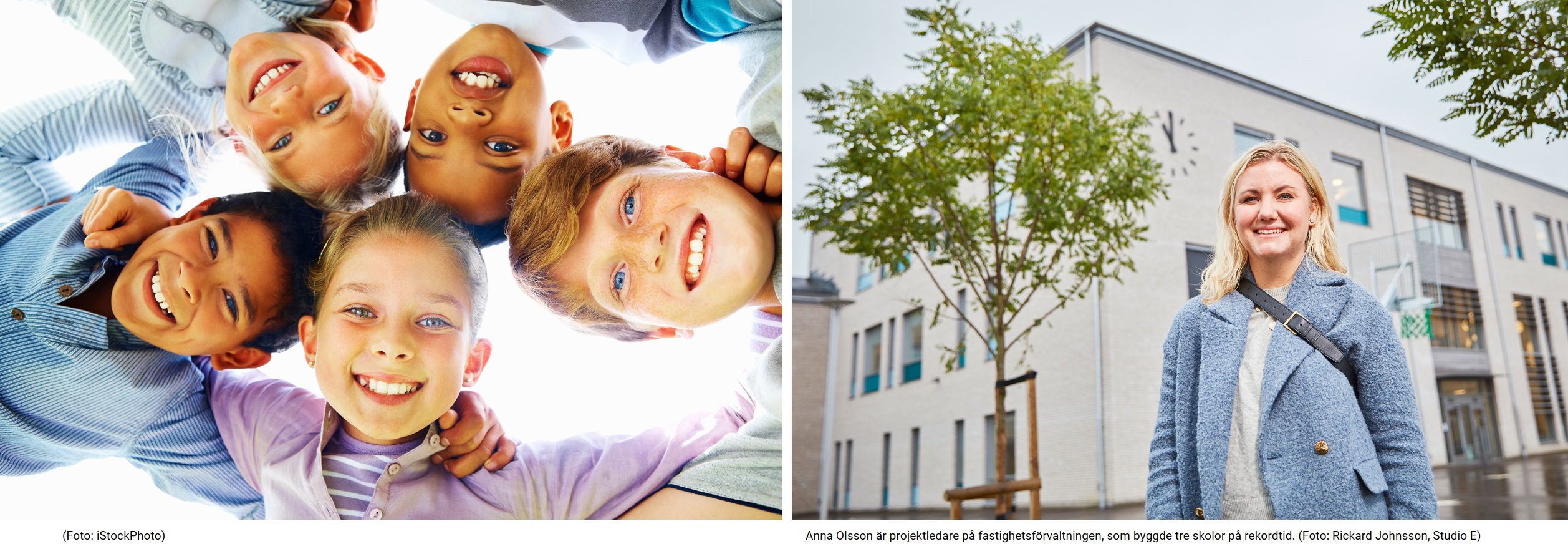 Så byggdes tre skolor på rekordtid med ambitionen att vara mobbningsfria