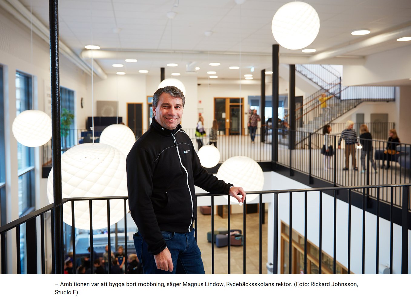 Rydebäcksskolan fick fina ljusa lokaler med aktiva utrymmen