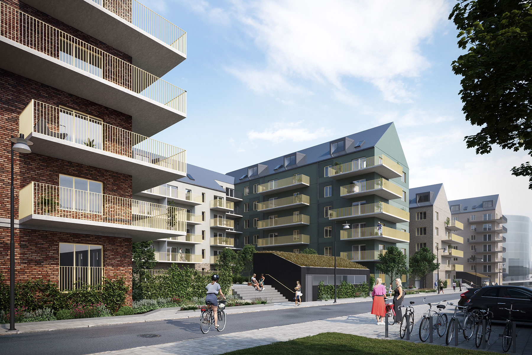 Många nya bostäder har skapat puls, liv och rörelse i innerstaden