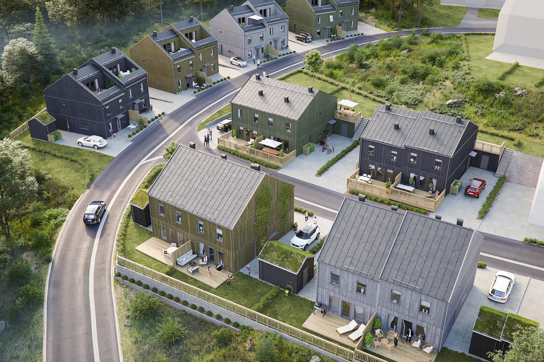 Ekeblad Bostad bygger bostäder i Nordtag – en idyll nära natur och kommunikationer