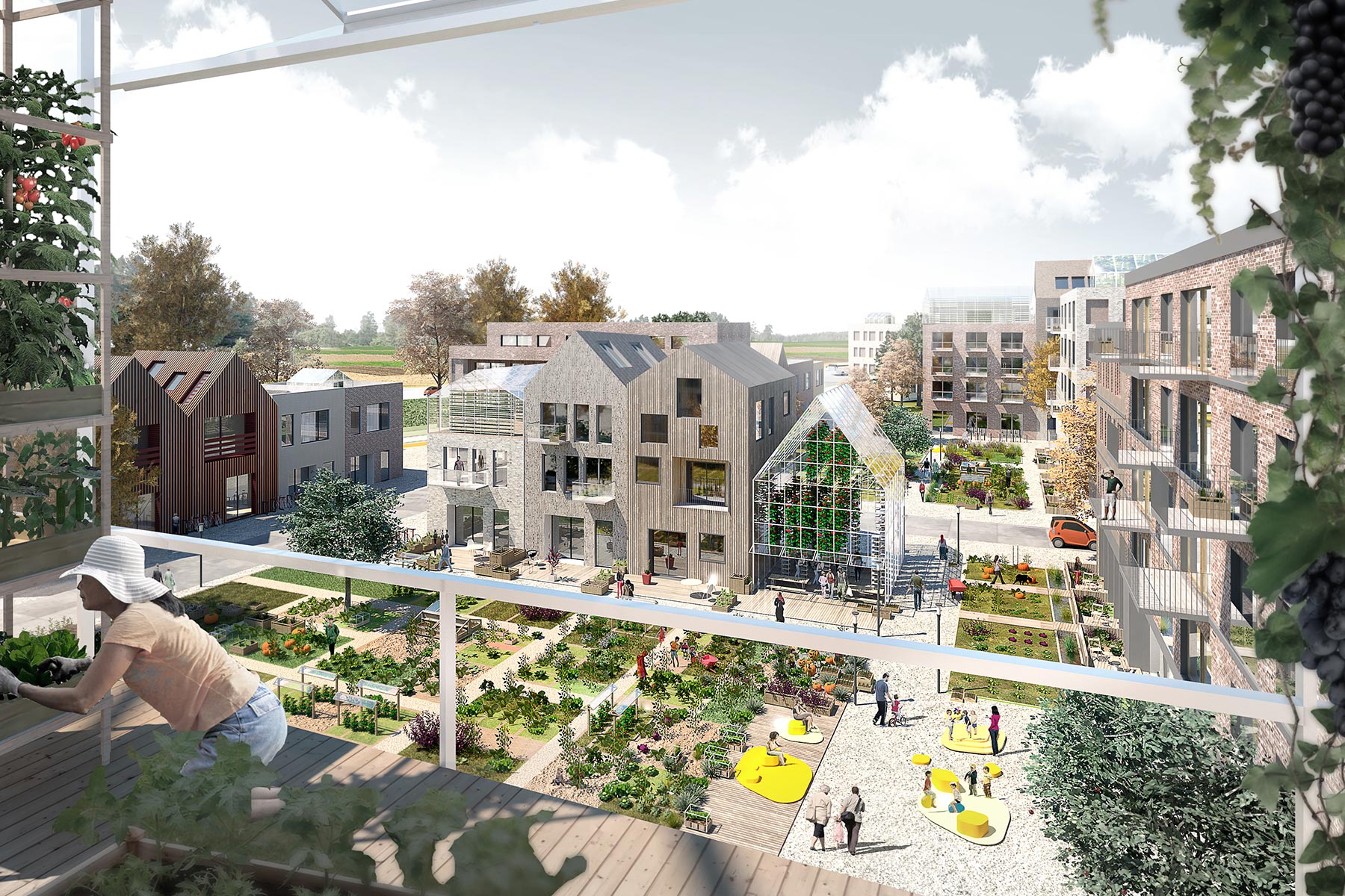 I Sätra växer en ny stadsdel fram med hållbarhet in i minsta detalj