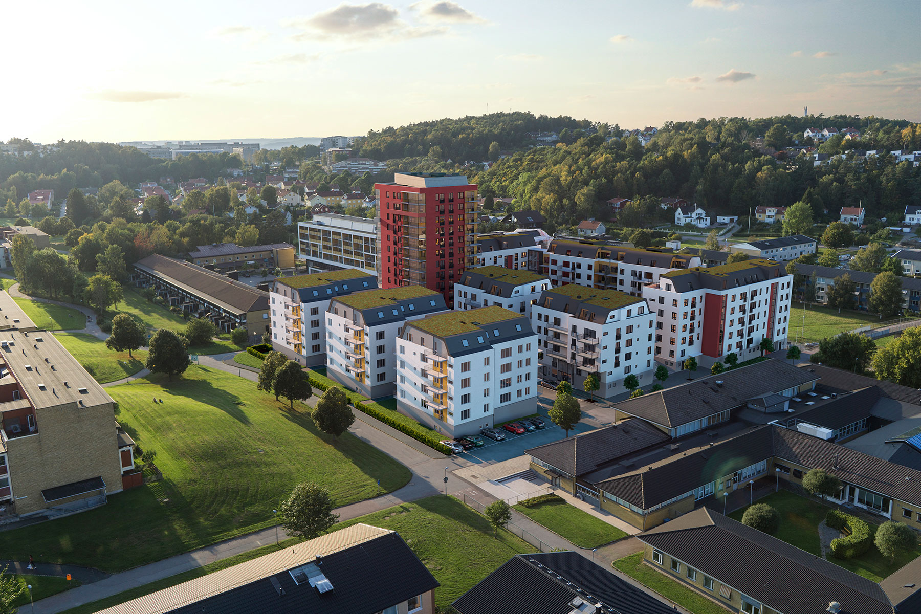 Omodern förort blev som ny med attraktiva bostäder och nära till allt