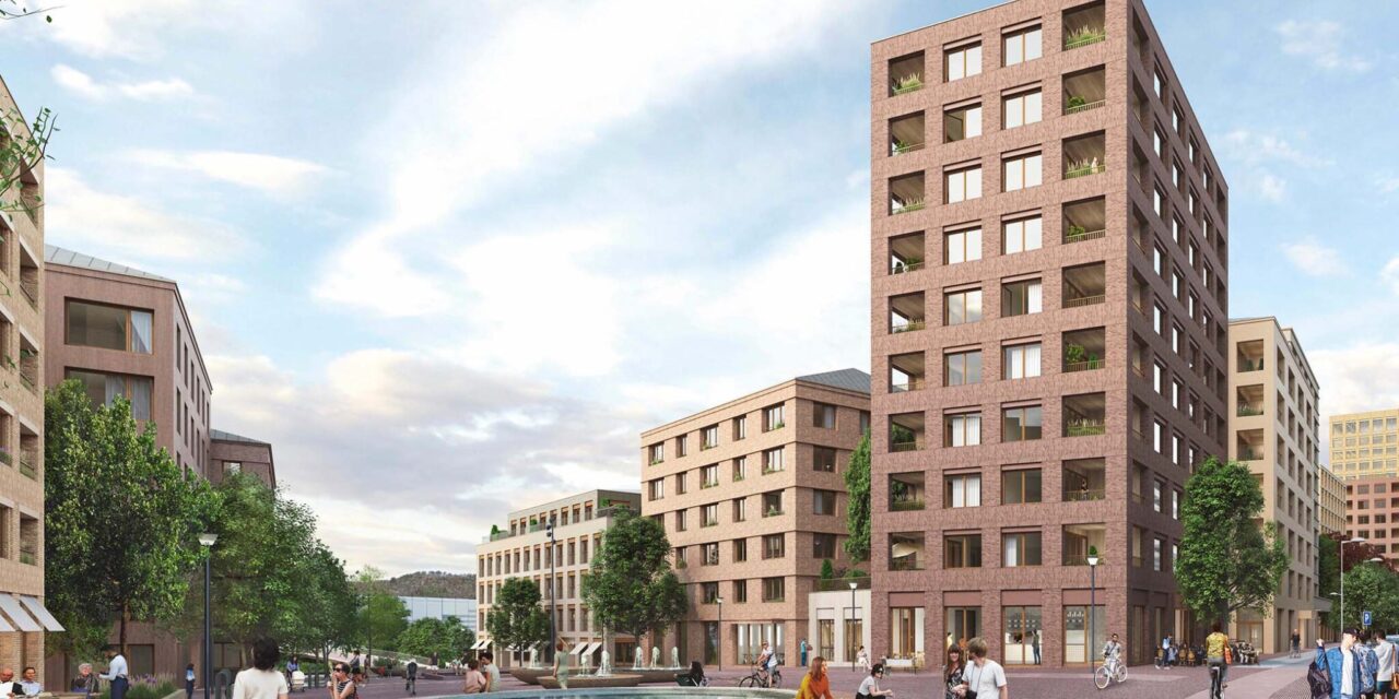 Nu planeras sista delen av Partille Port – Ett helt nytt stadsrum som öppnar upp mot Säveån