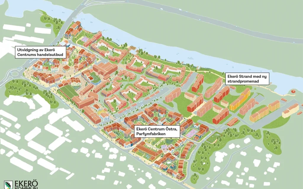 Framtidens Ekerö Mälarstad bär öns signum